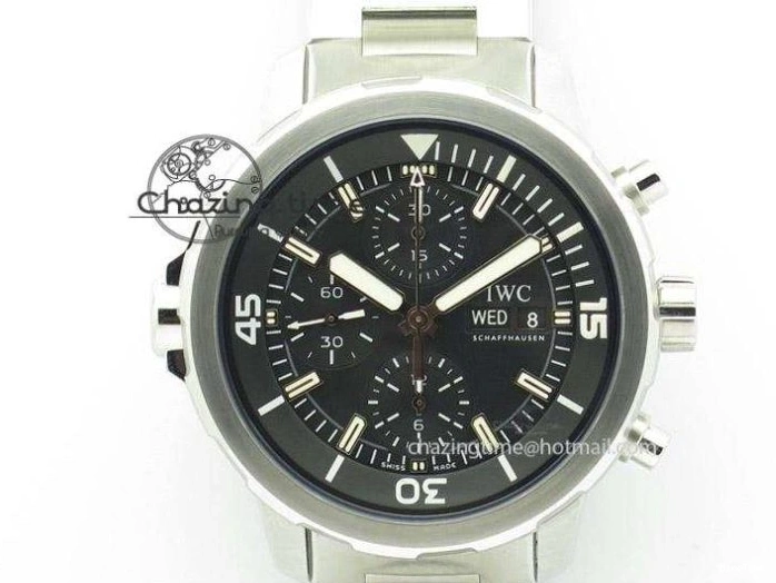 MIROTIME 0214 TechFriendly Aquatimer Automatic SS IW329003 V6F 1:1 Best Edition On Black Rubber Strap MIYOTA 7271